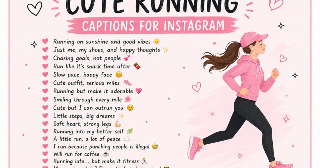 Cute Running Captions for Instagram