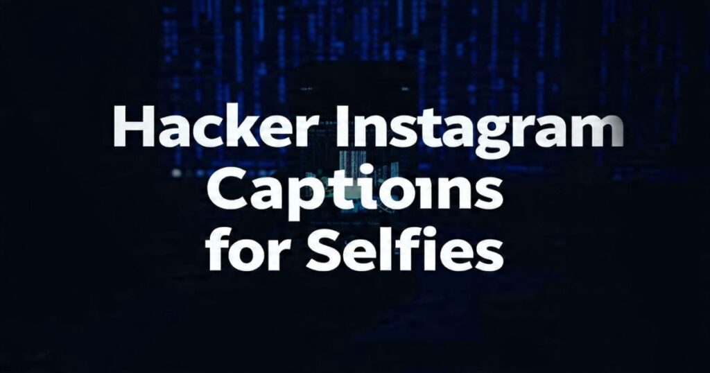 Hacker Instagram Captions for Selfies