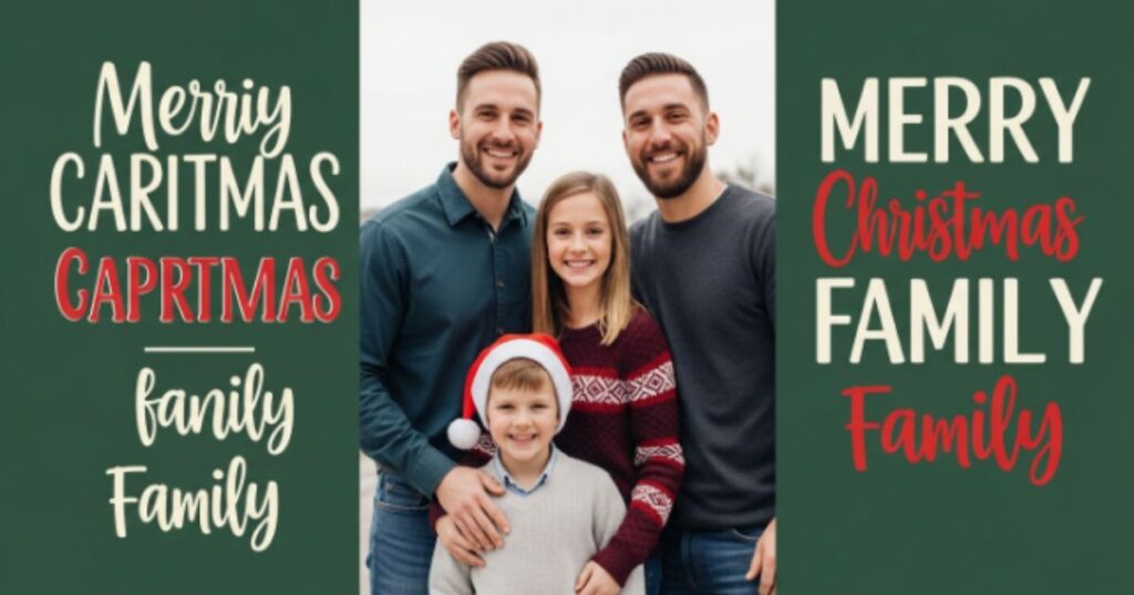 Holiday Captions for Family Photo