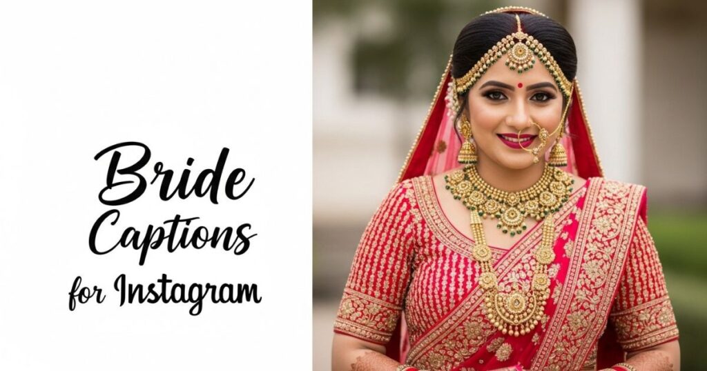 Indian Bride Captions for Instagram