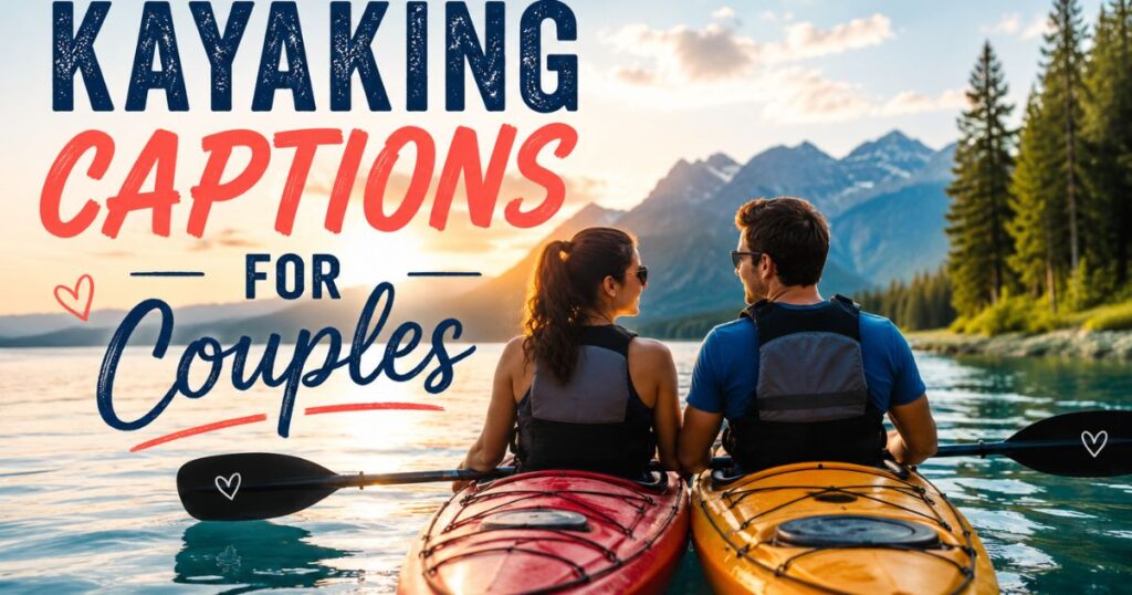 Kayaking Captions for Couples