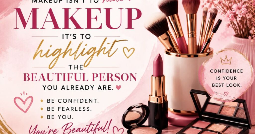 Motivational and Inspirational Makeup Captions