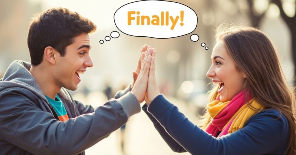 One Word Captions for Meeting a Friend After Long Time