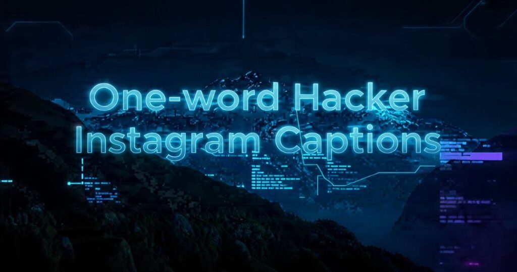 One-Word Hacker Instagram Captions