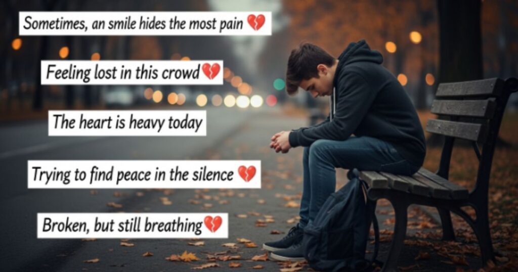 Sad Instagram Captions For Boys in Hindi