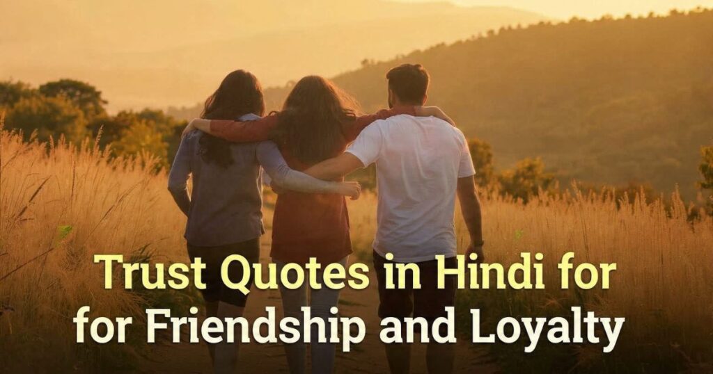 Trust Quotes in Hindi for Friendship and Loyalty