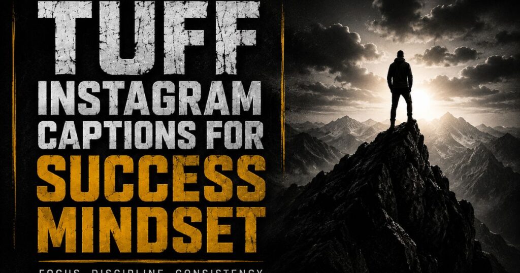 Tuff Instagram Captions for Success Mindset