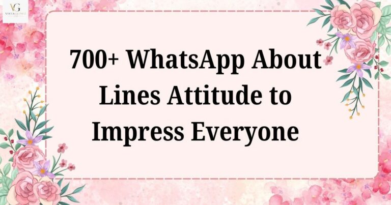 whatsapp about lines attitude
