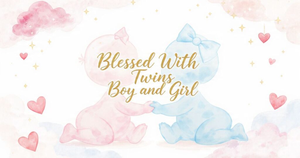 Blessed With Twins Boy and Girl
