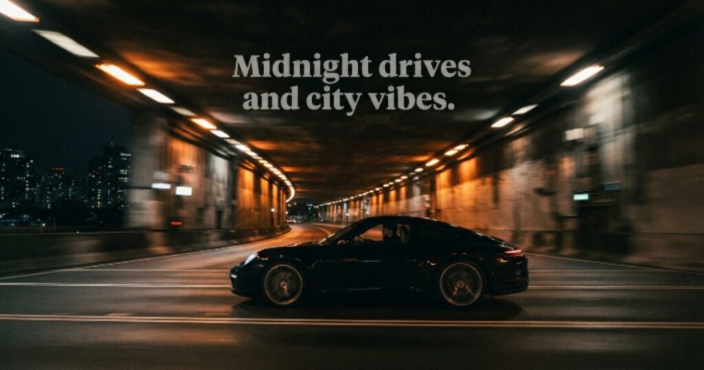 City Lights and Night Drive Captions