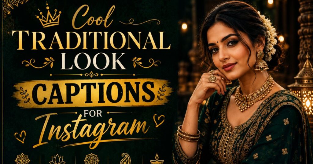 Cool Traditional Look Captions for Instagram