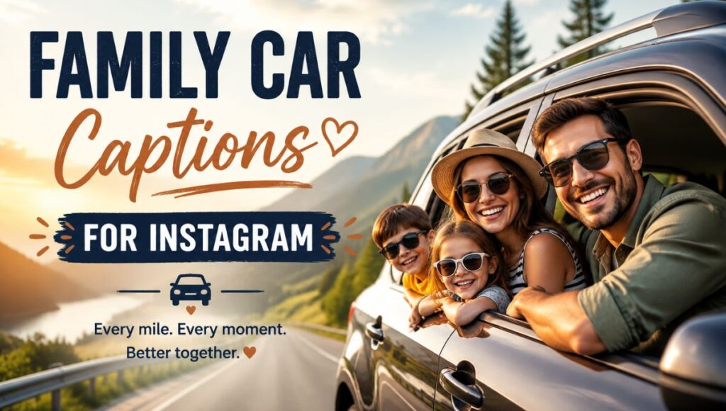 Family Car Captions for Instagram