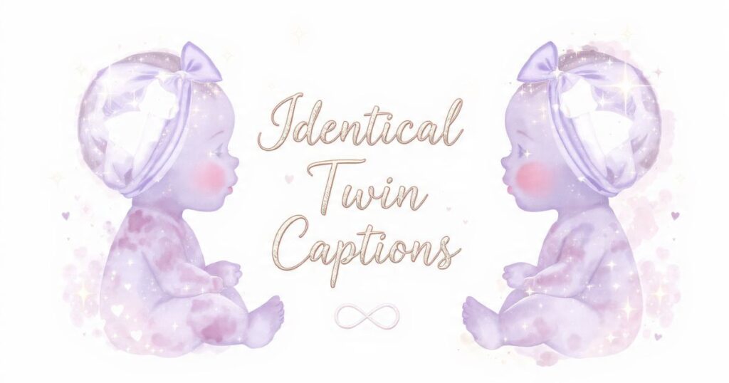 Identical Twin Captions