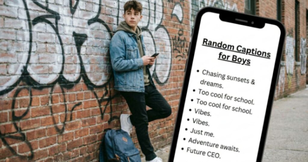 Random Captions for Boys