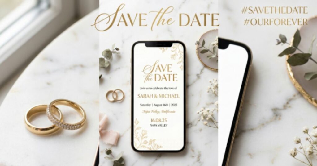 Save the Date Hashtags to Pair With Your Caption