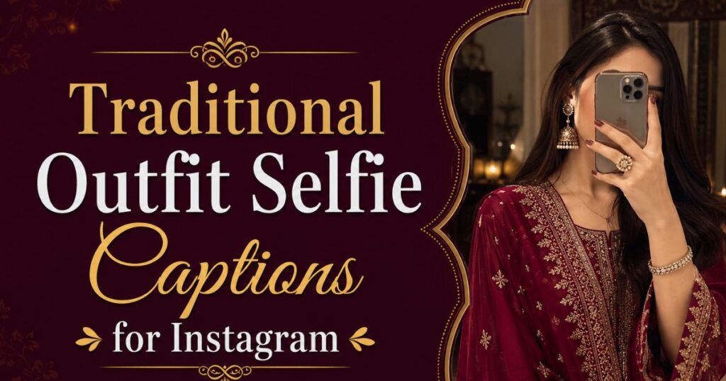 Traditional Outfit Selfie Captions for Instagram