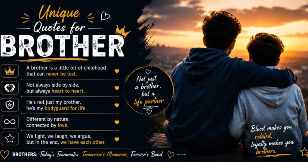 Unique Quotes for Brother
