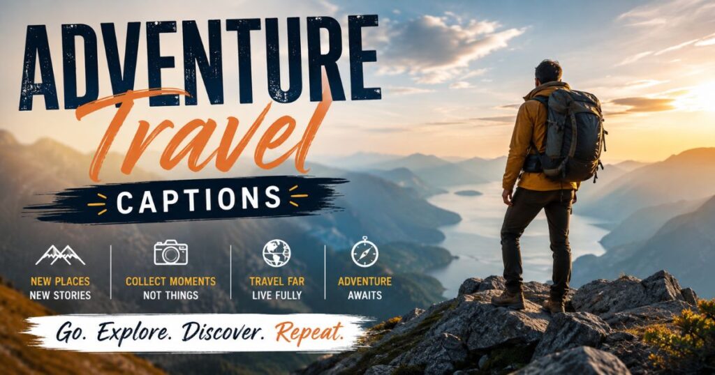 Adventure Travel Captions