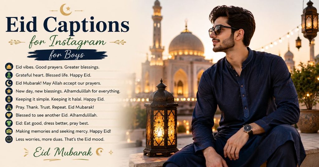Eid Captions for Instagram for Boys