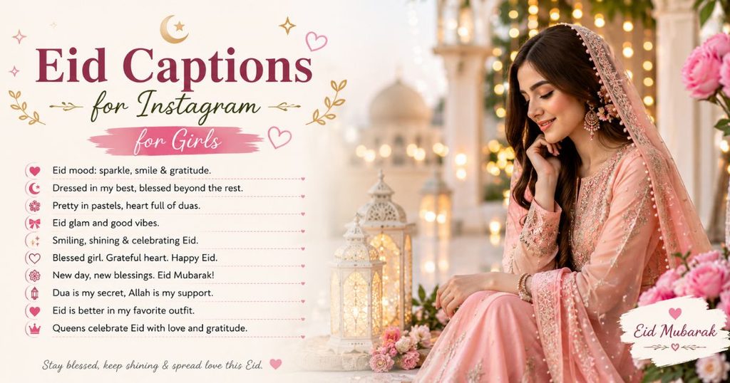 Eid Captions for Instagram for Girls