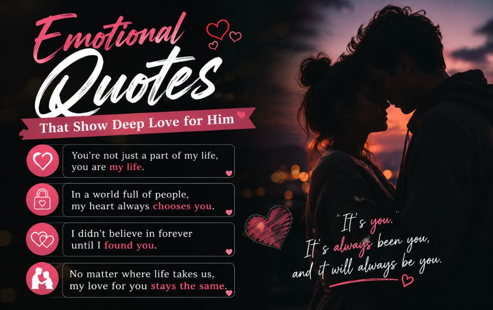 Emotional Quotes That Show Deep Love for Him