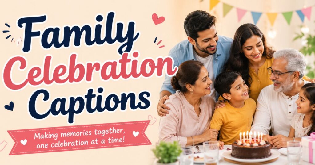 Family Celebration Captions