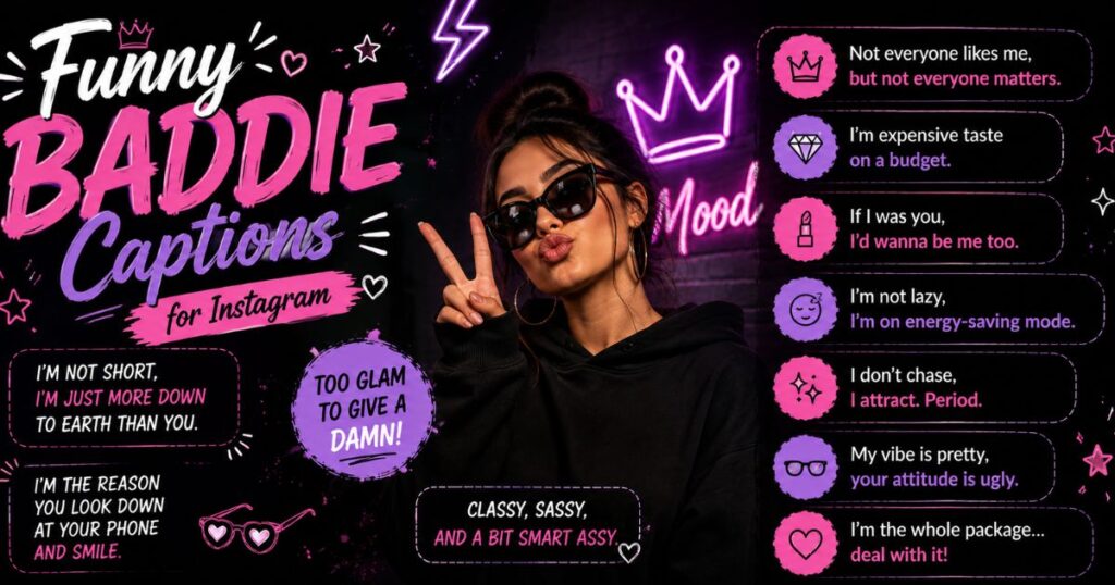 Funny Baddie Captions for Instagram