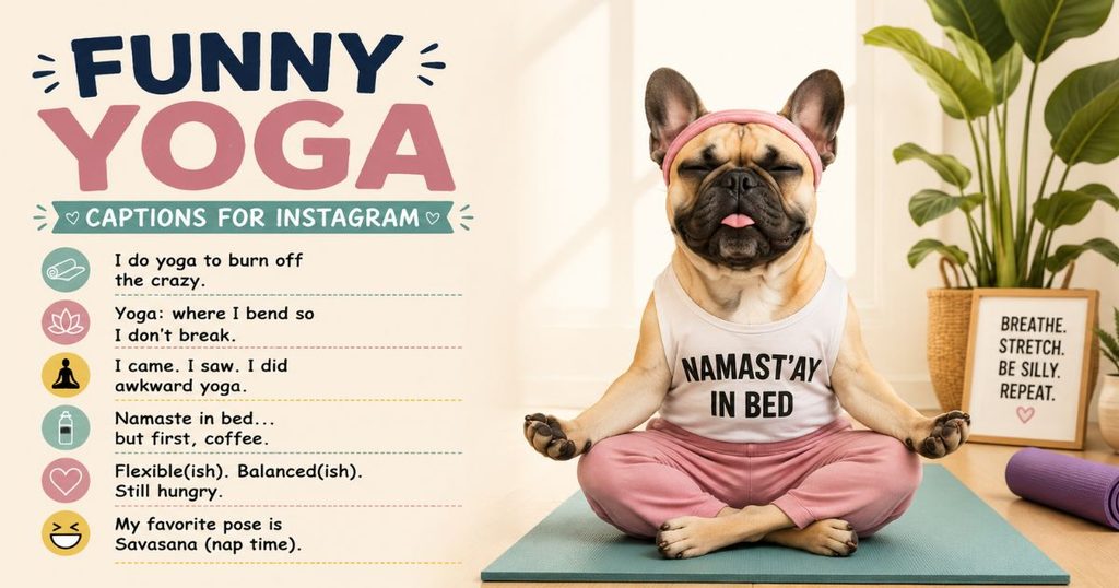 Funny Yoga Captions for Instagram
