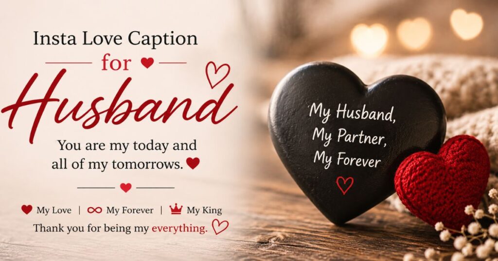 Insta Love Caption for Husband