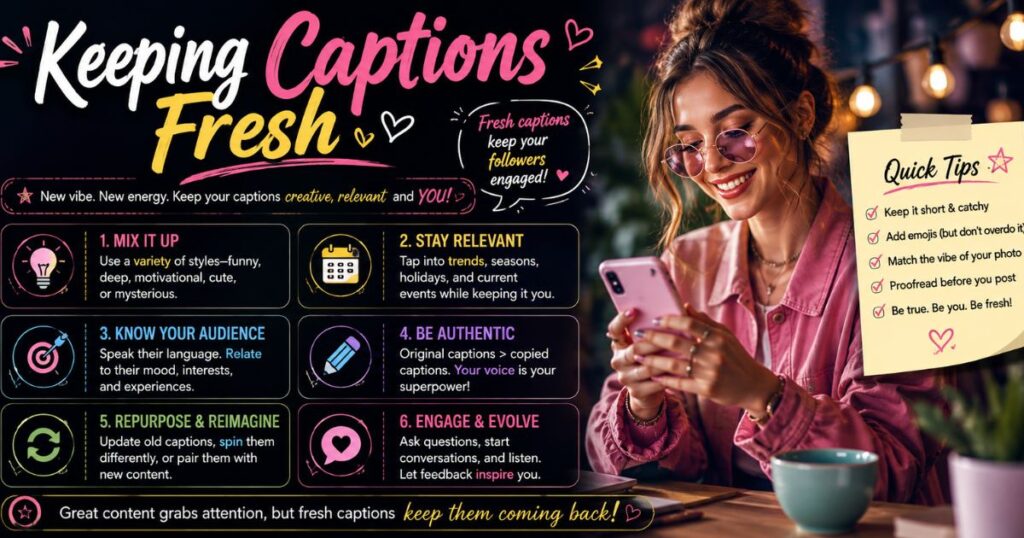Keeping Captions Fresh