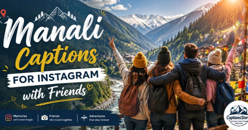 Manali Captions for Instagram with Friends