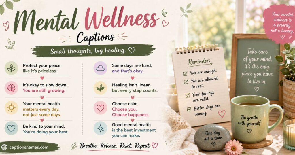 Mental Wellness Captions