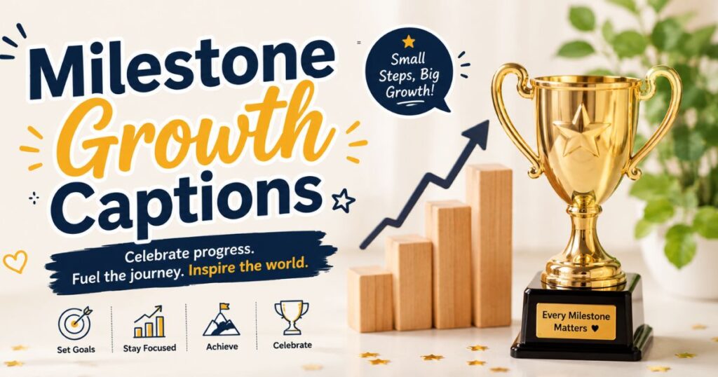 Milestone Growth Captions