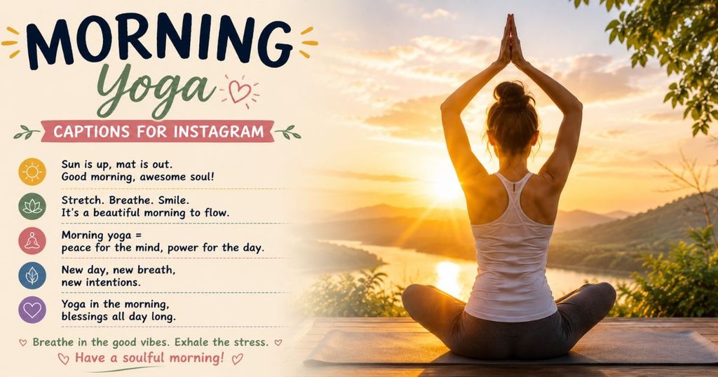 Morning Yoga Captions for Instagram