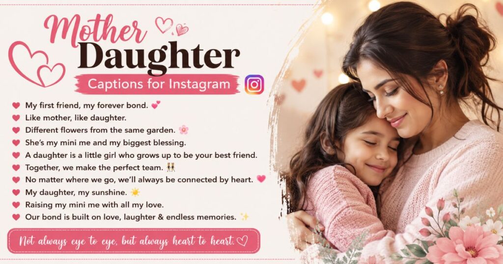 Mother Daughter Captions for Instagram