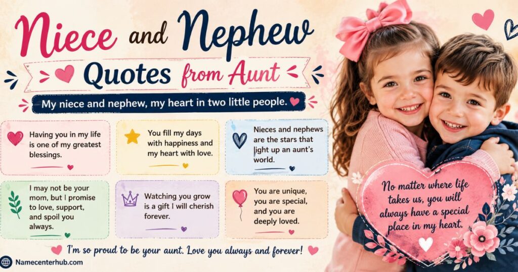 Niece and Nephew Quotes from Aunt