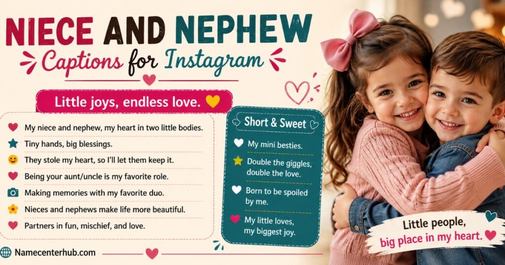 Niece and nephew captions for Instagram