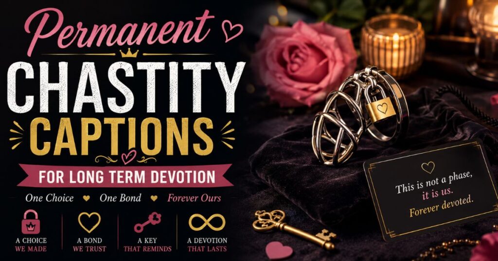 Permanent Chastity Captions for Long Term Devotion