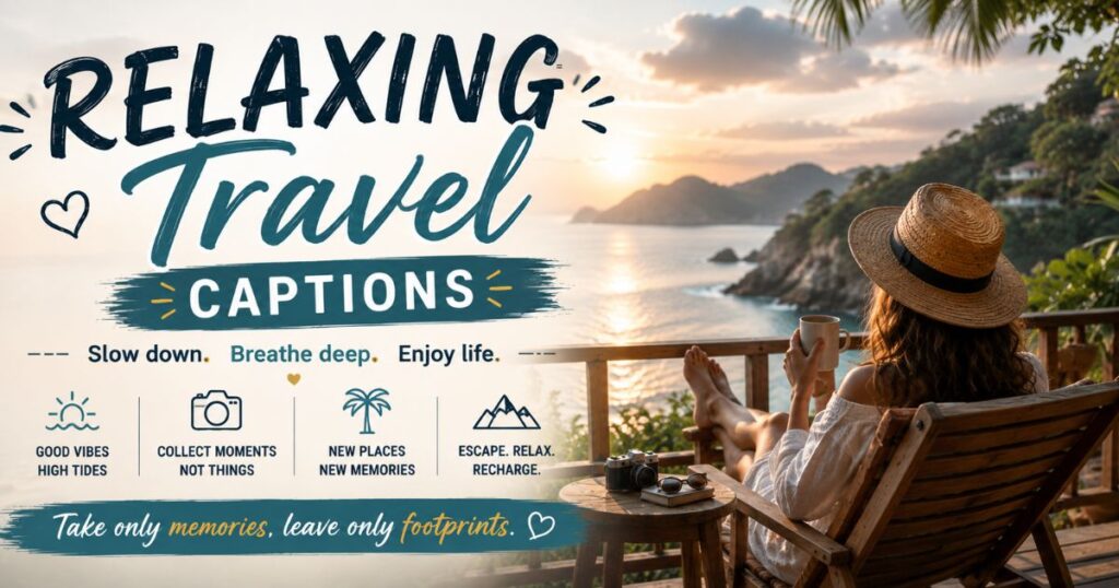 Relaxing Travel Captions