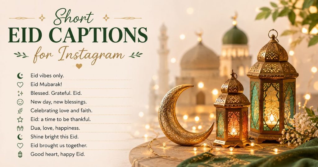 Short Eid Captions for Instagram