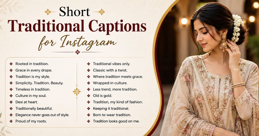 Short Traditional Captions for Instagram