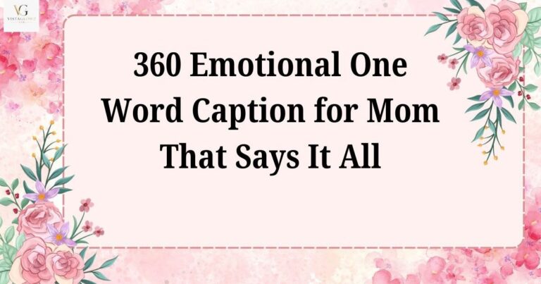 one word caption for mom