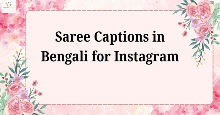 saree caption