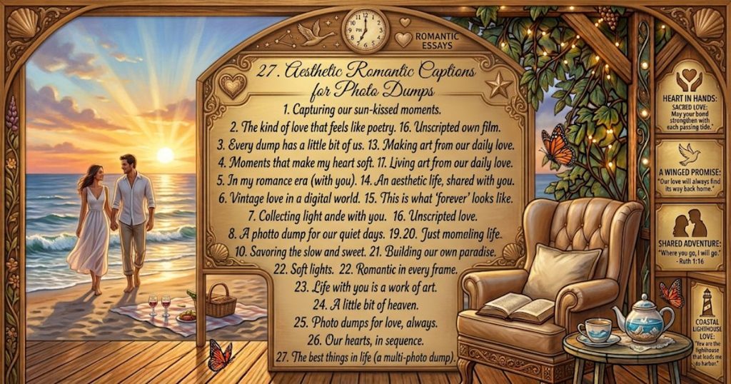 15. Beach Romance Captions