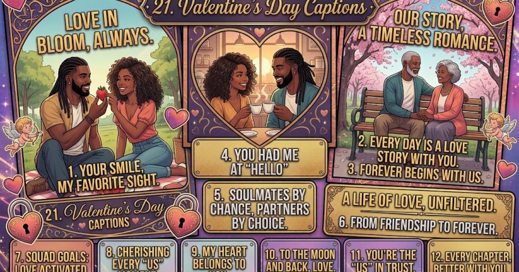 21. Valentine’s Day Captions