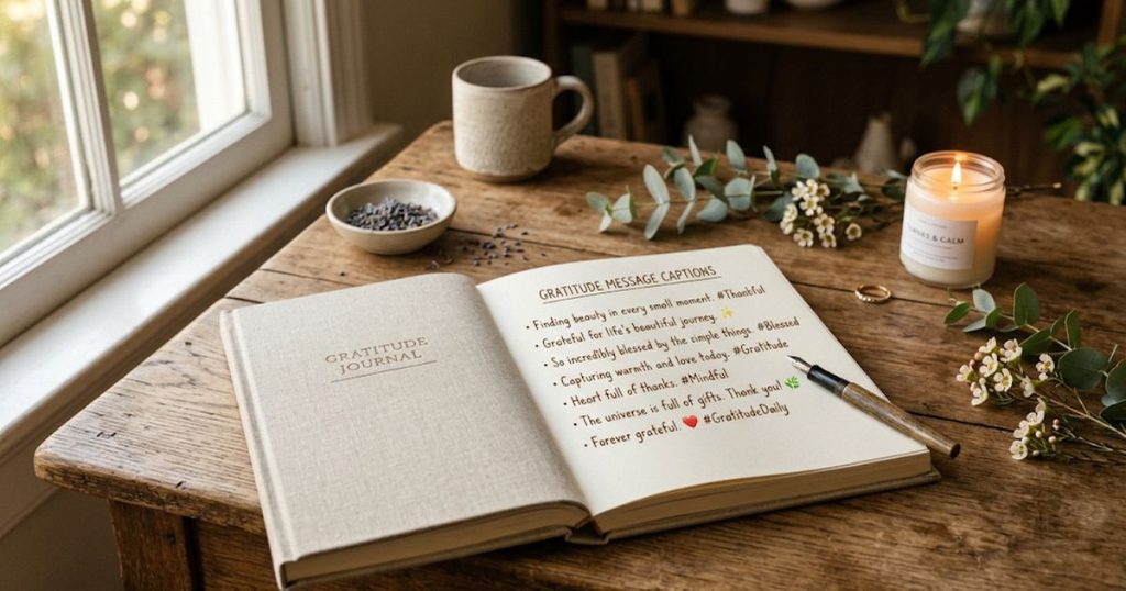 9. Gratitude Message Captions