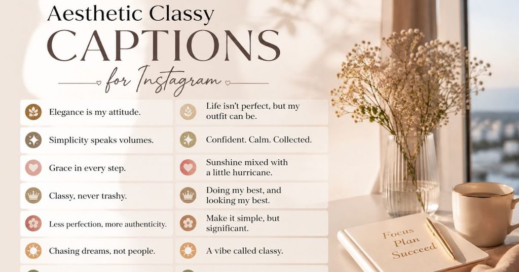 Aesthetic Classy Captions for Instagram