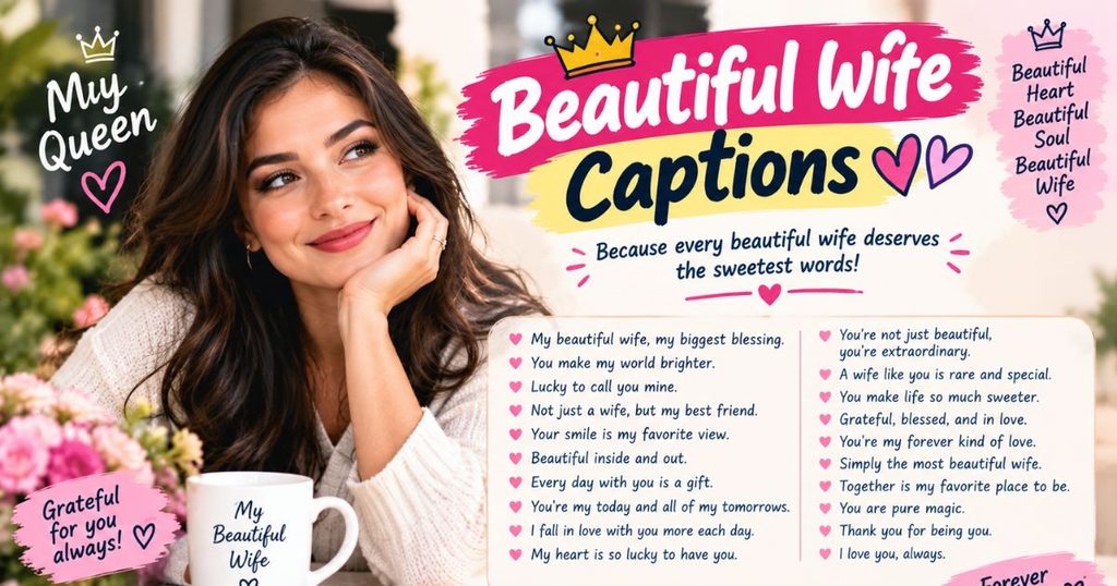 Beautiful Wife Captions 💕👑