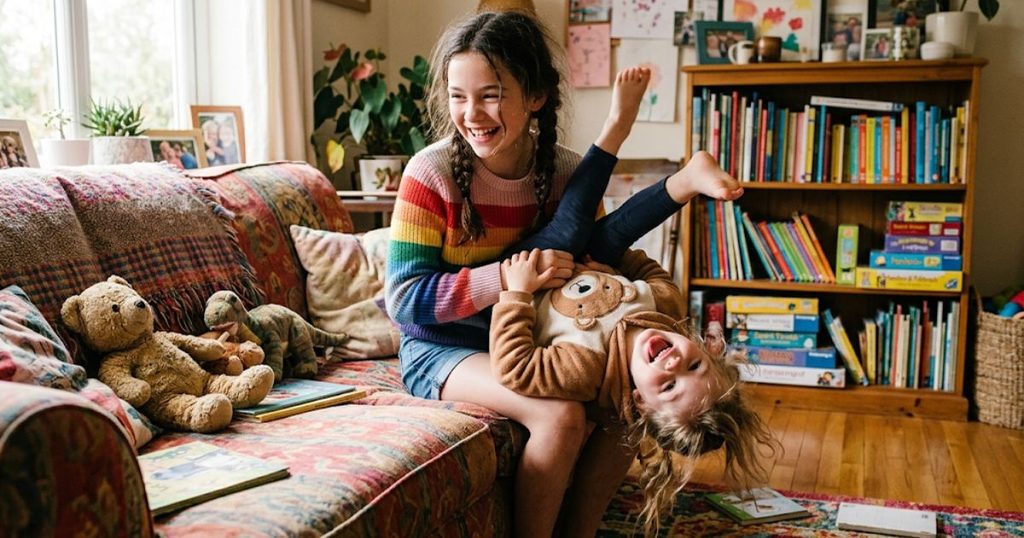 Big Sister and Little Sister Captions