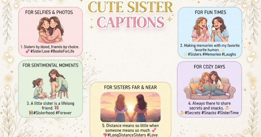 Cute Sister Captions